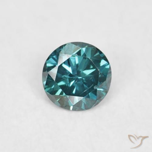 0.04ct طبيعي أخضر الماس, دائري, VVS-VS