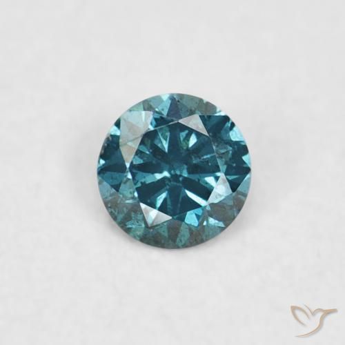 0.04ct طبيعي أزرق الماس, دائري, VVS-VS