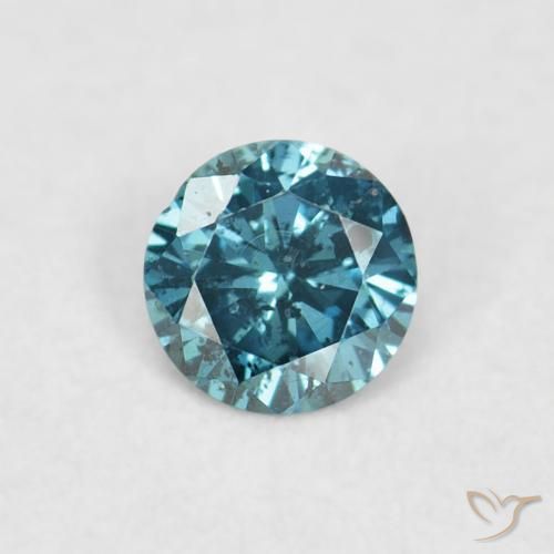 0.06ct طبيعي أزرق الماس, دائري, VVS-VS, Photo A