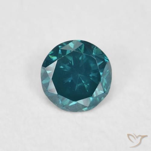 0.05ct طبيعي أزرق الماس, دائري, VVS-VS