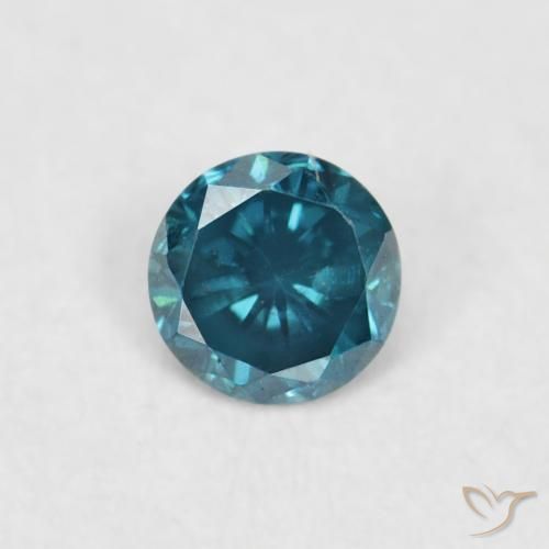 0.03ct طبيعي أزرق الماس, دائري, VVS-VS