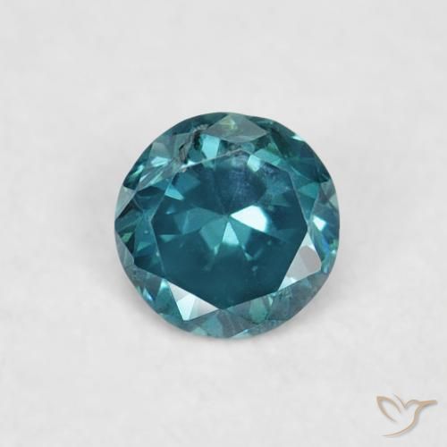 0.05ct طبيعي أزرق الماس, دائري, VVS-VS