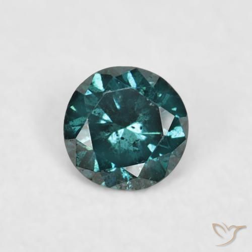 0.04ct طبيعي أخضر الماس, دائري, VVS-VS