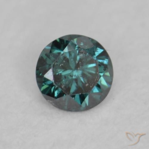 0.03ct طبيعي أزرق الماس, دائري, VVS-VS