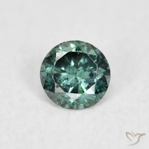 0.06ct طبيعي أخضر الماس, دائري, VS-SI