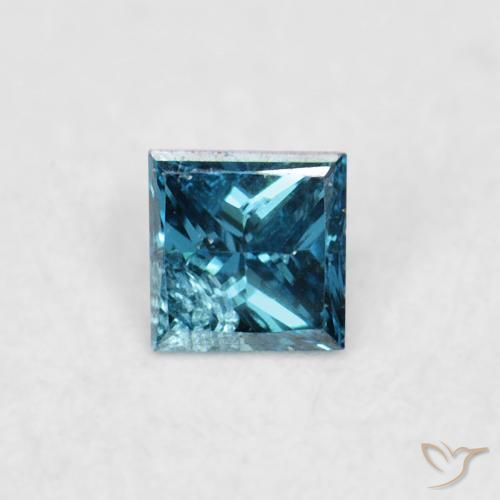 0.05ct طبيعي أزرق الماس, مربع, VS-SI