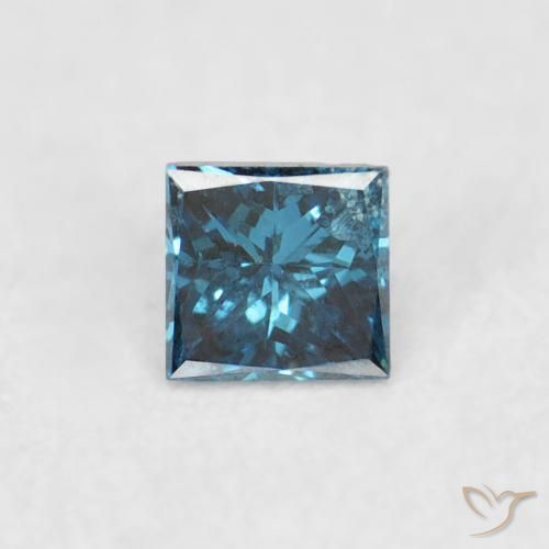 0.05ct طبيعي أزرق الماس, مربع, VS-SI