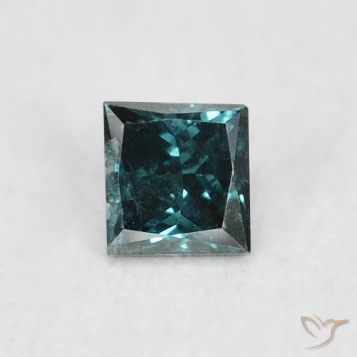 0.05ct طبيعي أخضر الماس, مربع, VS-SI