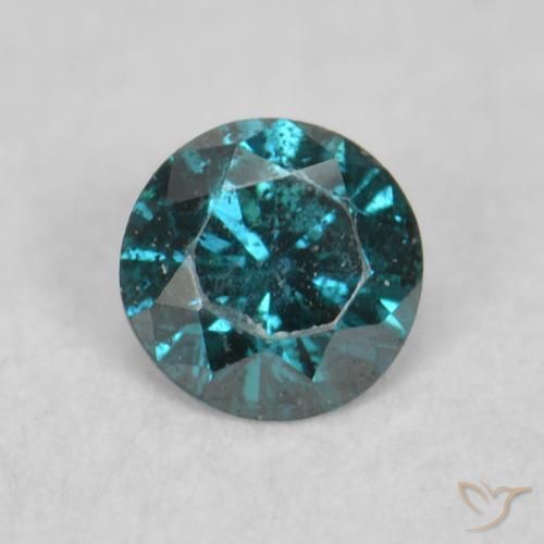 0.06ct طبيعي أزرق الماس, دائري, VS-SI