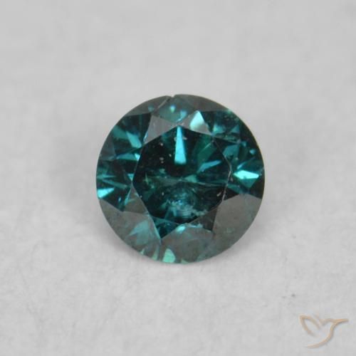 0.03ct طبيعي أخضر الماس, دائري, VS-SI