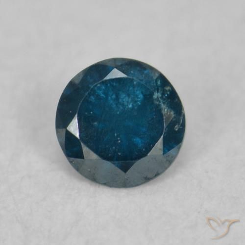 0.04ct طبيعي أزرق الماس, دائري, VS-SI