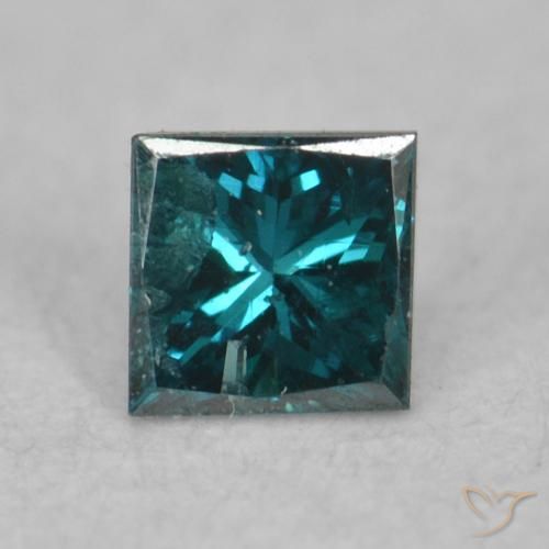 0.06ct طبيعي أزرق الماس, مربع, VS-SI