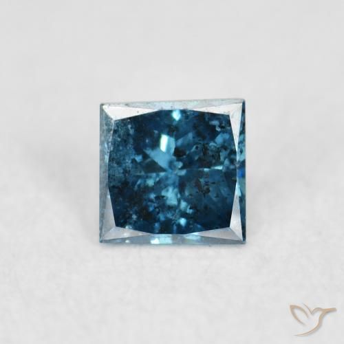 0.06ct طبيعي أزرق الماس, مربع, VS-SI