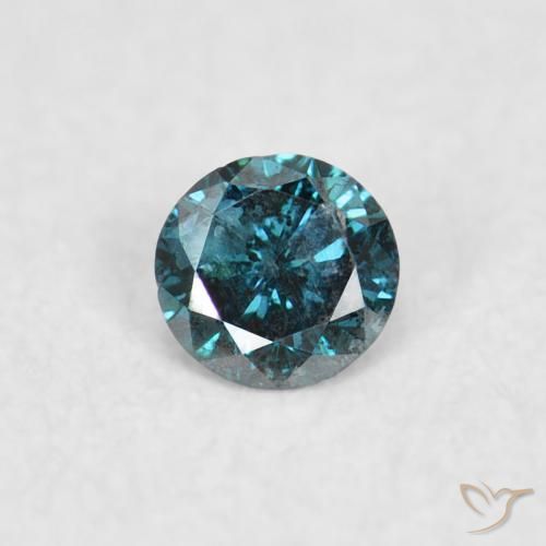 0.05ct طبيعي أزرق الماس, دائري, VS-SI