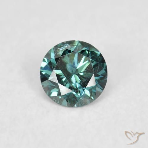 0.05ct طبيعي أخضر الماس, دائري, VS-SI