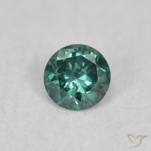 0.05ct طبيعي أخضر الماس, دائري, SI