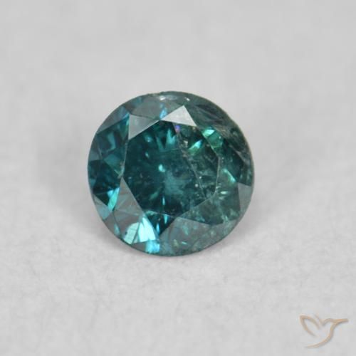 0.05ct طبيعي أخضر الماس, دائري, SI