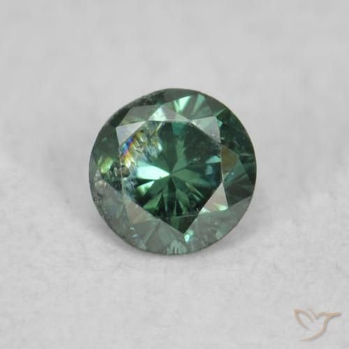 0.05ct طبيعي أخضر الماس, دائري, VS-SI