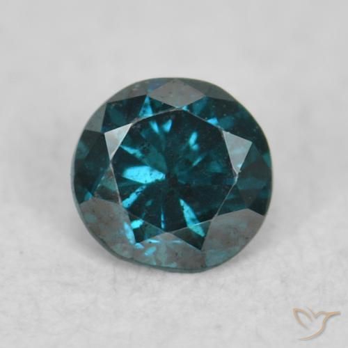 0.06ct طبيعي أزرق الماس, دائري, VS-SI, Photo A