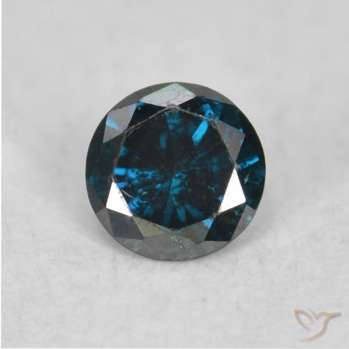 0.04ct طبيعي أزرق الماس, دائري, VS-SI, Photo A