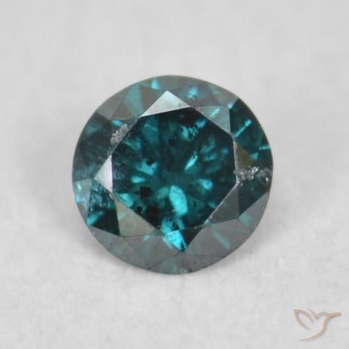 0.06ct طبيعي أزرق الماس, دائري, SI