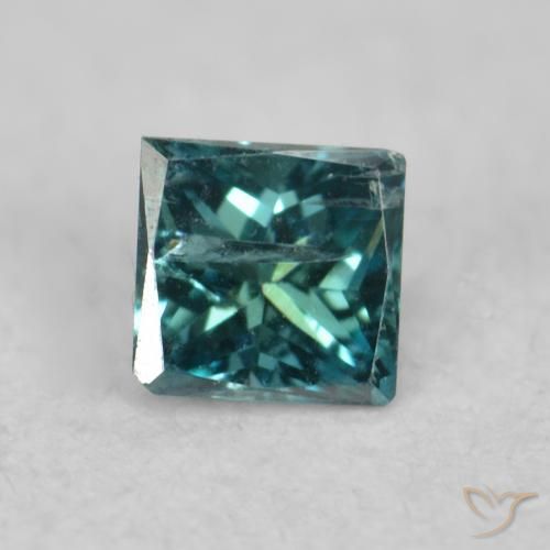 0.07ct طبيعي أزرق الماس, مربع, قليلا جدا