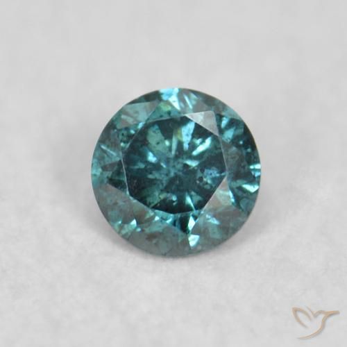 0.05ct طبيعي أزرق الماس, دائري, قليلا جدا