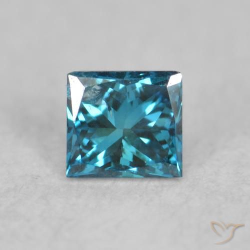 0.06ct طبيعي أزرق الماس, مربع, VS-SI