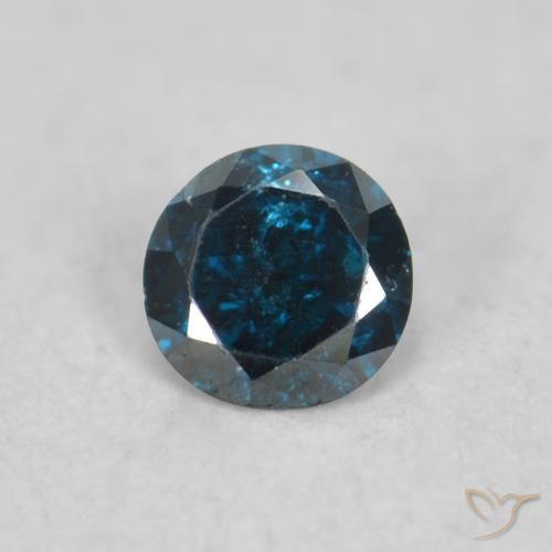 0.06ct طبيعي أزرق الماس, دائري, VS-SI