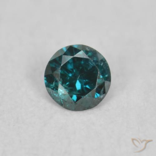 0.03ct طبيعي أزرق الماس, دائري, VS-SI