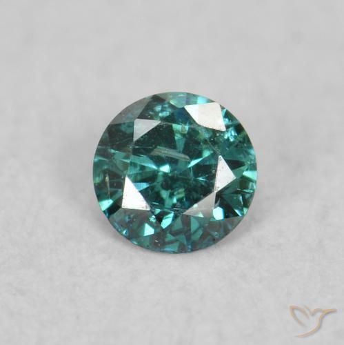 0.06ct طبيعي أخضر الماس, دائري, VS-SI