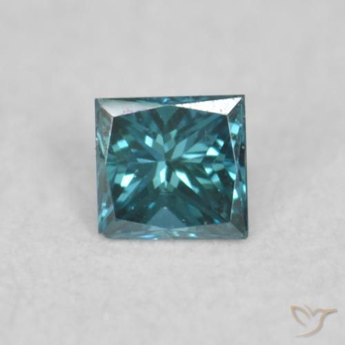 0.04ct طبيعي أزرق الماس, مربع, VVS-VS