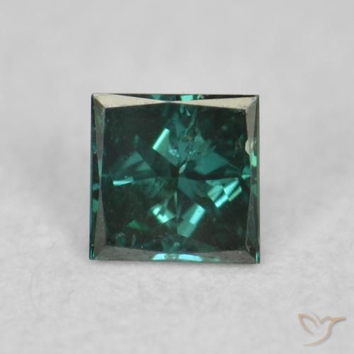 0.06ct طبيعي أخضر الماس, مربع, VVS-VS