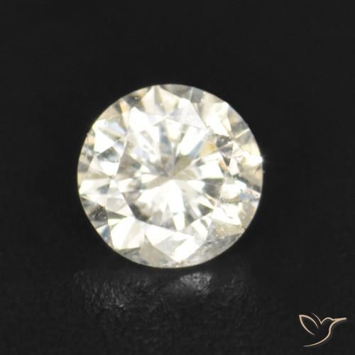 0.07ct طبيعي K الماس, دائري, VS-SI
