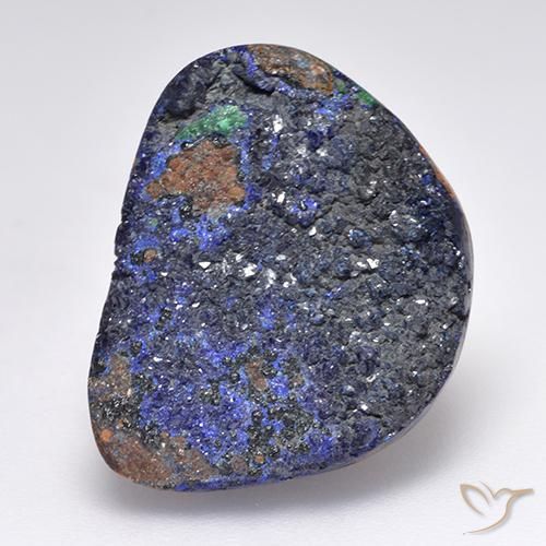 16.02ct طبيعي أزرق بحرى غامق أزوريت دروزى, فانسى, غير شفاف