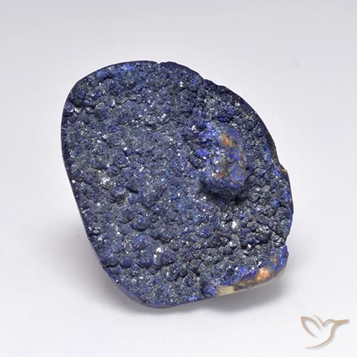 13.62ct طبيعي أزرق بحرى غامق أزوريت دروزى, فانسى, غير شفاف
