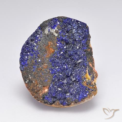 15.70ct طبيعي أزرق بحرى غامق أزوريت دروزى, فانسى, غير شفاف