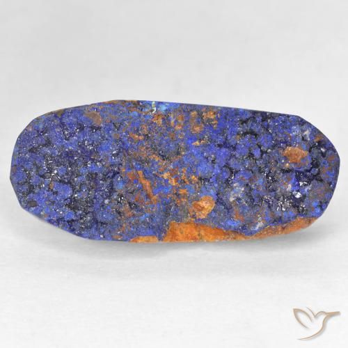 11.21ct طبيعي أزرق بحرى غامق أزوريت دروزى, بيضوي, غير شفاف