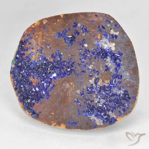 19.67ct طبيعي أزرق بحرى غامق أزوريت دروزى, فانسى, غير شفاف