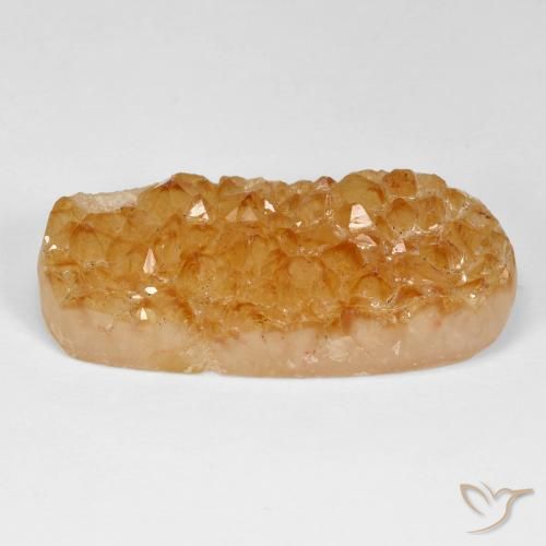 30.62ct طبيعي Medium Light-Orange سيترين دروزى, بيضوي, غير شفاف