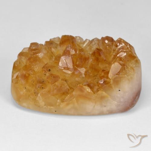 52.86ct طبيعي العسل البرتقال سيترين دروزى, وسادة, غير شفاف