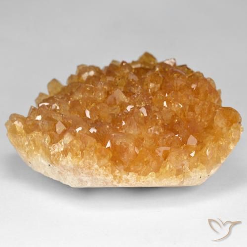 سيترين دروزى Medium Light-Orange طبيعي، فانسى، 98.13 قيراط، غير شفاف