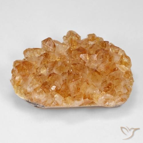 86.91ct طبيعي برتقالى غامق سيترين دروزى, فانسى, غير شفاف