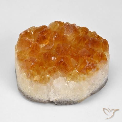 93.75ct طبيعي بنى برتقالى سيترين دروزى, بيضوي, غير شفاف