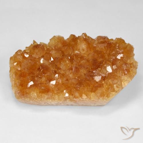 118.69ct طبيعي برتقالى كثيف سيترين دروزى, فانسى, غير شفاف