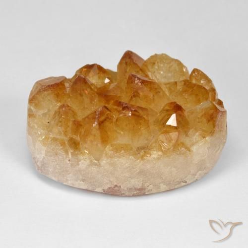 57.87ct طبيعي ذهبى-برتقالى سيترين دروزى, بيضوي, غير شفاف