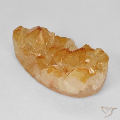 15.52ct طبيعي Medium Light-Orange سيترين دروزى, شكل الكمثرى, غير شفاف