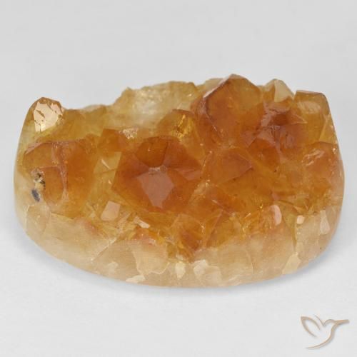 55.16ct طبيعي Medium Light-Orange سيترين دروزى, بيضوي, غير شفاف