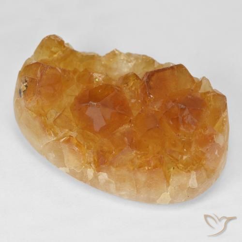 سيترين دروزى Medium Light-Orange طبيعي، بيضوي، 55.16 قيراط، غير شفاف