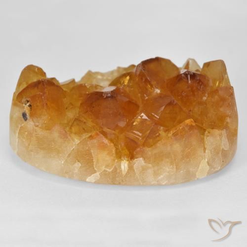 سيترين دروزى Medium Light-Orange طبيعي، بيضوي، 55.16 قيراط، غير شفاف